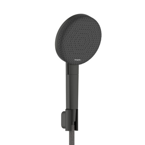 Hansgrohe Raindance Alive Select S 125 3jet EcoSmart Mat Siyah Krom Duş Askı Seti 160 cm Hortumlu 24611340