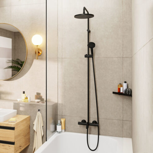 Hansgrohe Vernis Blend Duş Kolonu 240 1jet Satin Siyah 26899670