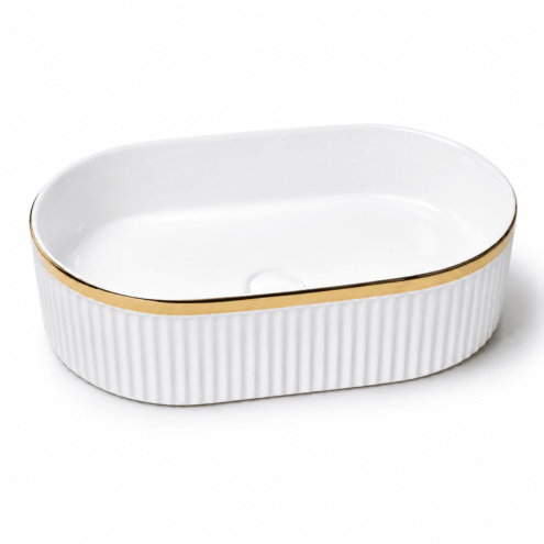Boden seramik tezgah üstü çanak lavabo TGIIOW 490×310×130 mm