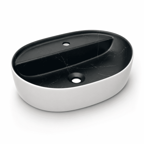 Boden seramik üstten delikli lavabo 953A-03 600×425×150 mm