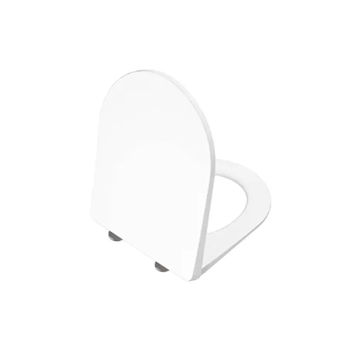VitrA Universal Round Mat Beyaz Super Slim Yavaş Kapanır Klozet Kapağı