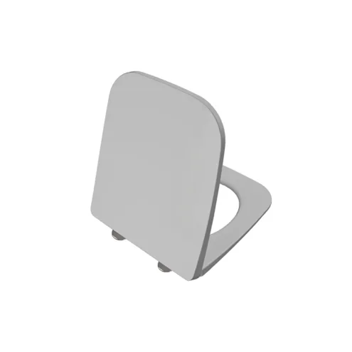 VitrA Universal Square Mat Taş Gri Super Slim Duroplast Yavaş Kapanır Klozet Kapağı