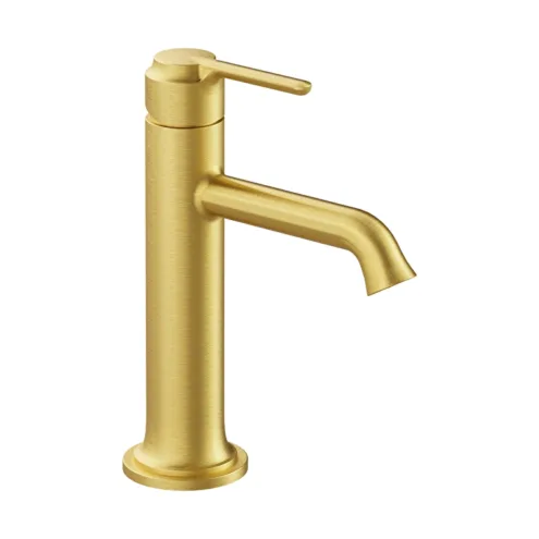 VitrA Origin Classic fırçalı altın üstten kumandalı lavabo bataryası