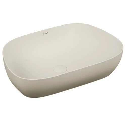 VitrA Outline kum beji TV Shape çanak lavabo 60×41 cm mat
