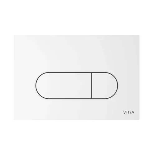VitrA Root Round beyaz parlak kumanda paneli