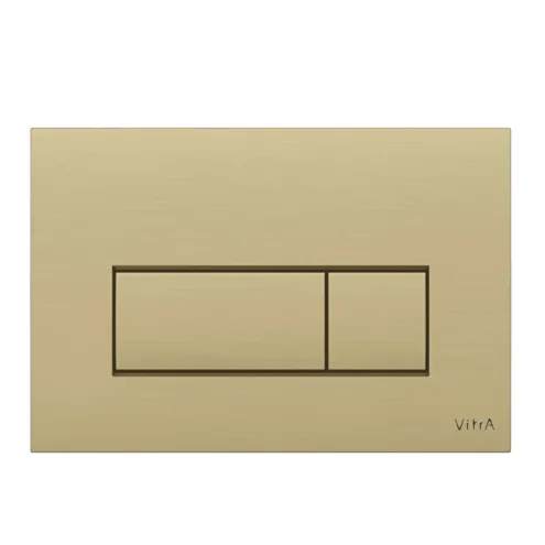 VitrA Root Square fırçalı altın kumanda paneli