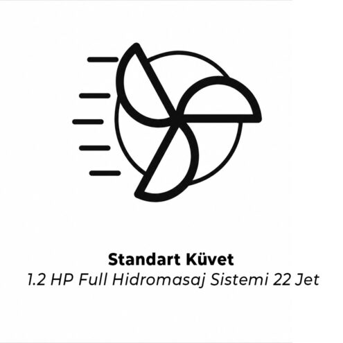 Shower 1.2 HP Full hidromasaj sistemi 22 jet