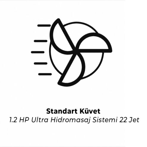 Shower 1.2 HP Ultra hidromasaj sistemi 22 jet