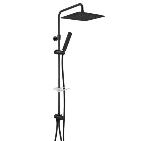 ECA Life Teleskobik Kolonlu Duş Sistemi Mat Siyah - PVC 102158079C1 102158079C1