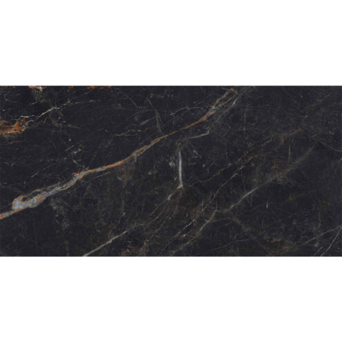 Kütahya Seramik Cosmos 60×120 cm siyah kristal rektifiye parlak nano seramik