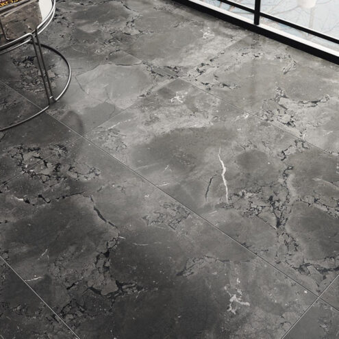 Kütahya Seramik Pompei 60×120 cm antrasit rektifiye Lappato seramik