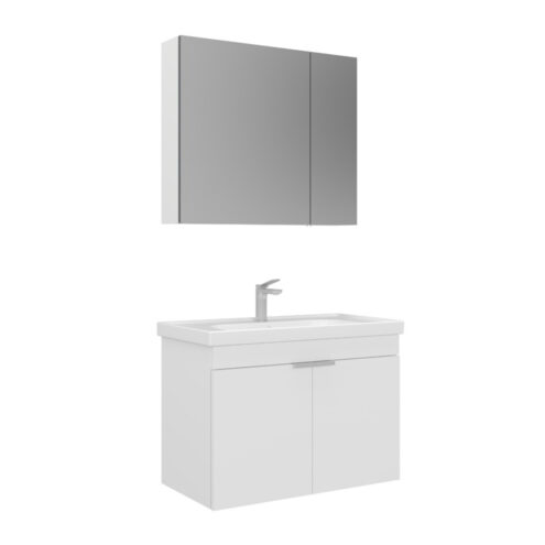Orka Desna 80 cm aynalı dolaplı banyo dolabı