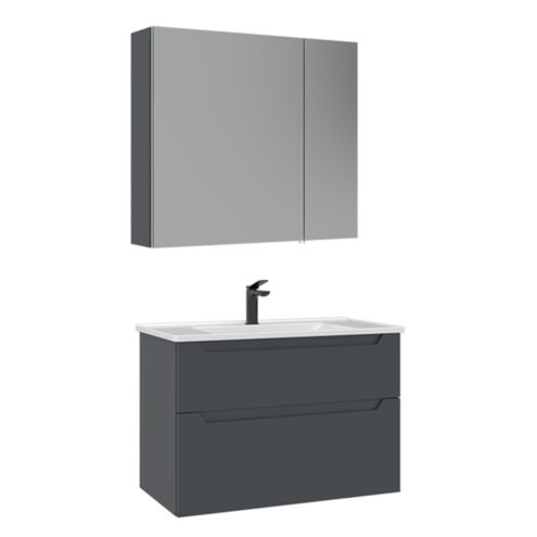 Orka Messina 85 cm aynalı dolaplı banyo dolabı