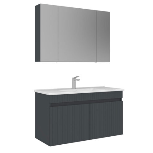 Orka Tivoli 100 cm Aynalı Dolaplı Banyo Dolabı