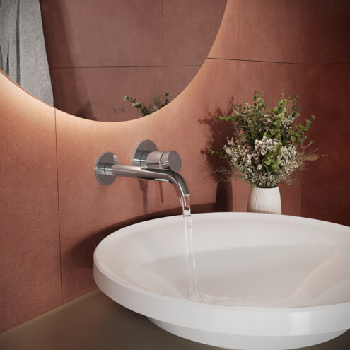 Artema Minimax Round Krom Ankastre Lavabo Bataryası