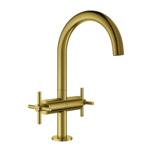 Grohe Atrio New Classic lavabo bataryası L Boy Fırçalı Cool Sunrise 21144GN0