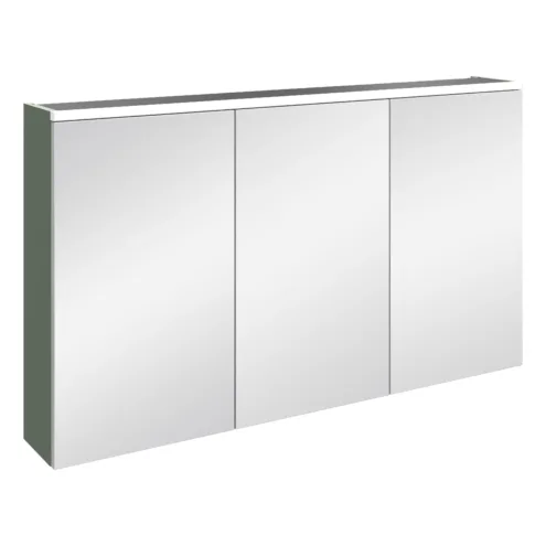 VitrA Beyaz Core Aynalı Banyo Dolabı 120 cm, Aydınlatmalı Mat Yeşil – 80520