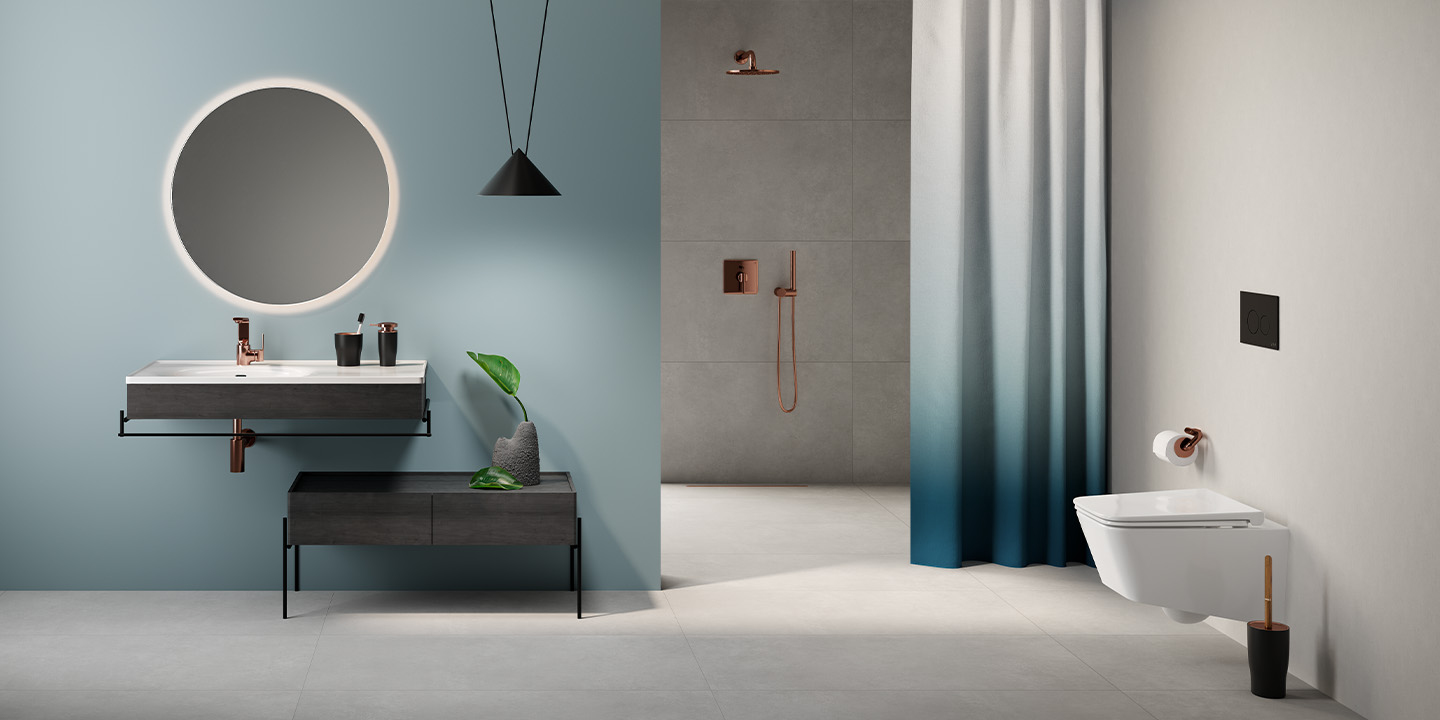 Claudio Bellini tasarımı VitrA Equal banyo uygulaması