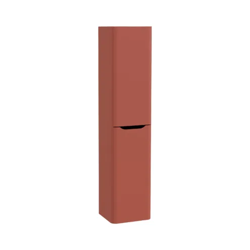 VitrA Integra Round Beyaz Boy Dolabı, 40 cm, Iki Kapaklı Mat Kırmızı, Sağ – 80004