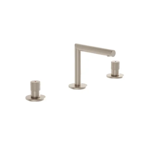 VitrA Origin Fırçalı Nikel Lavabo Bataryası (3 Delikli Lavabolar İçin) – A4258334