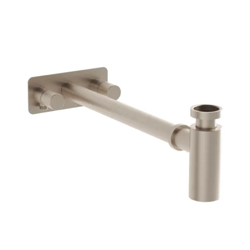 VitrA Origin Fırçalı Nikel Lavabo Sifon Seti (simetrik, Rozetli) – A4515934