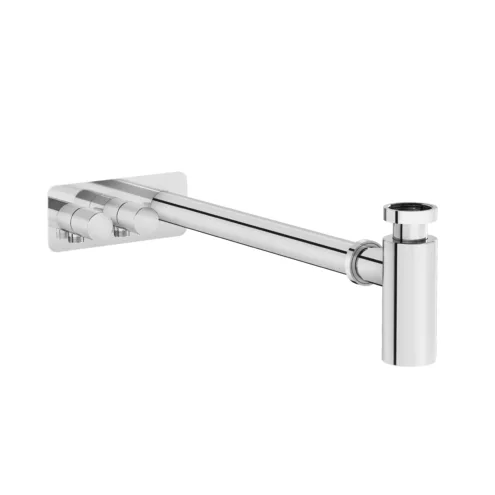 VitrA Origin Krom Lavabo Sifon Seti (asimetrik, Rozetli) – A45156