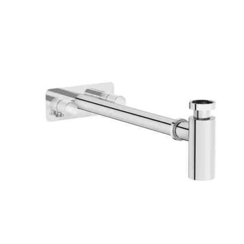 VitrA Origin Krom Lavabo Sifon Seti (simetrik, Rozetli) – A45159