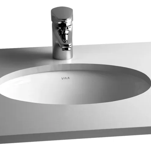 VitrA S20 Beyaz 45×38 cm Oval Kompakt Tezgah Altı Lavabo – 6039B003-0012